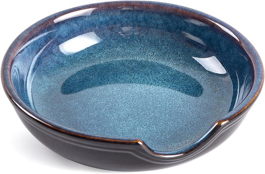Round Ceramic Spoon Rest Kitchen and Dining Ladle Holder Creative Tableware Tray